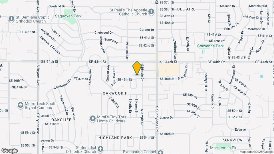 4105 SE 46th St Map and Location Details
