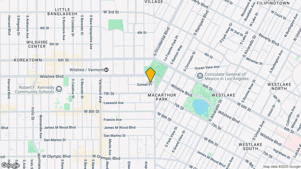 2801 Sunset Pl Map and Location Details