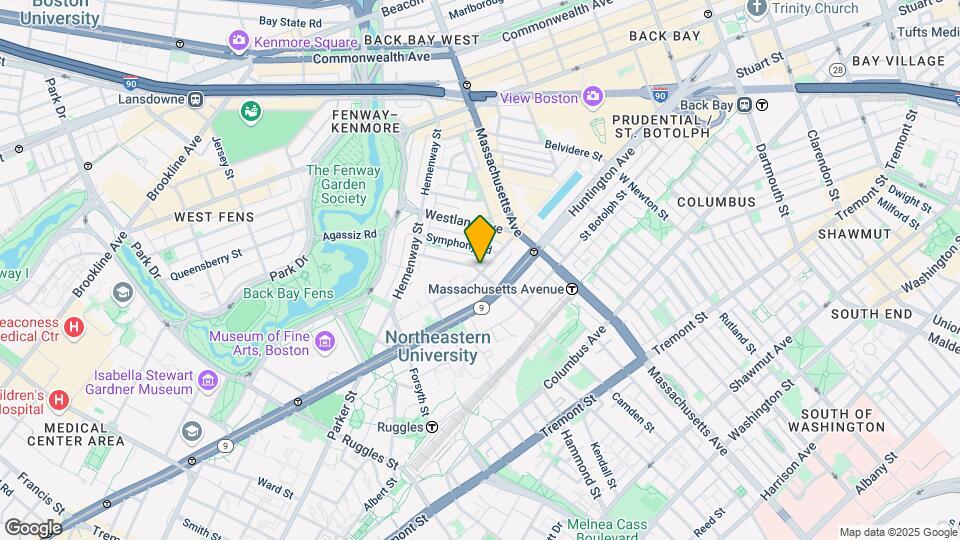 57 Gainsborough St, Unit B-3 Map and Location Details