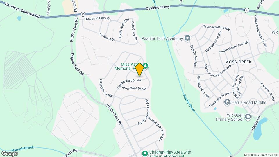 1349 Middlecrest Dr NW Map and Location Details