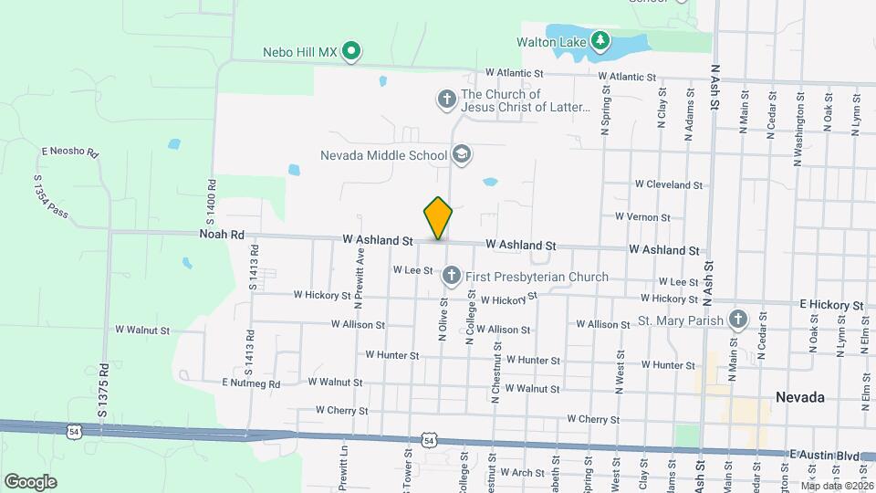 629 N Olive St Map and Location Details