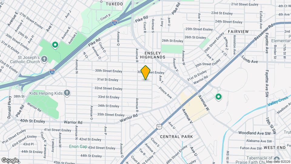 1825 31st St Ensley Map and Location Details