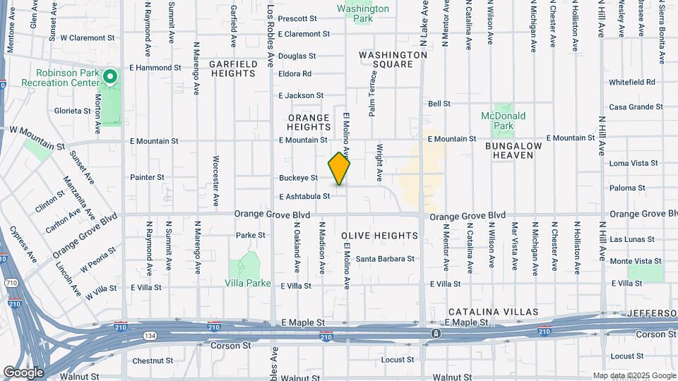 757 N El Molino Ave Map and Location Details