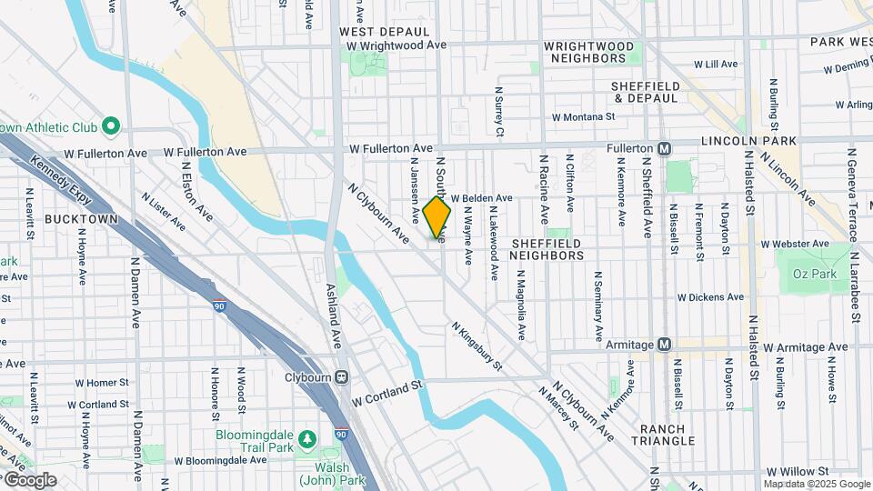 1400 W Webster Ave Map and Location Details