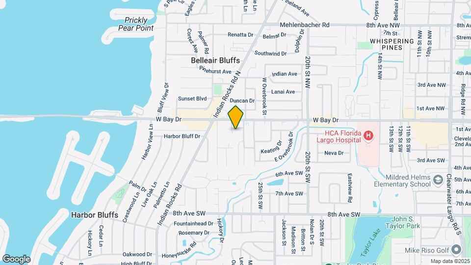 2525 W Bay Dr Map and Location Details