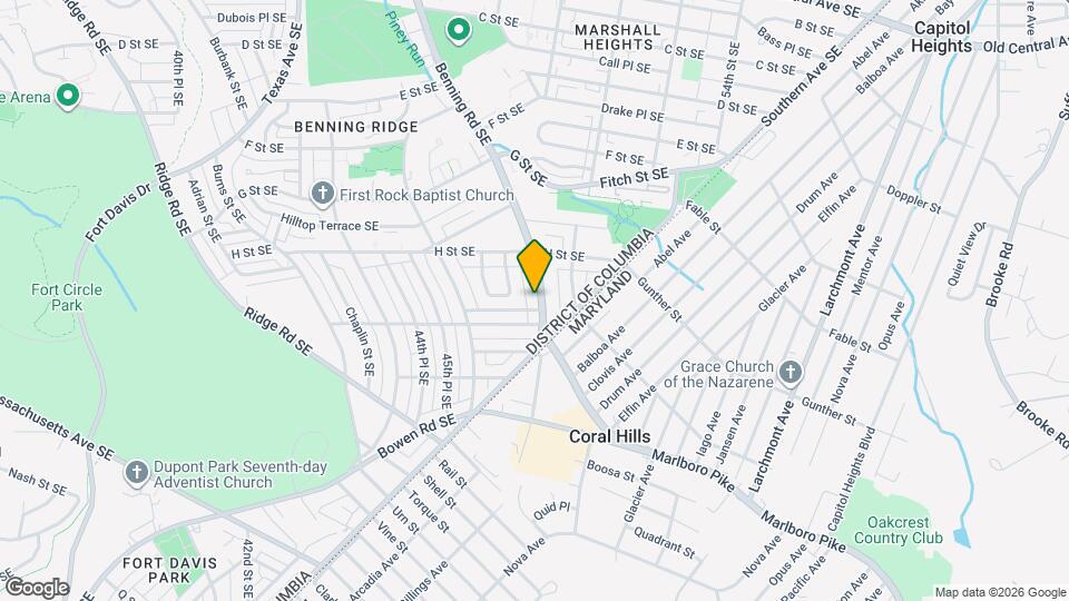 5047 Benning Rd SE Map and Location Details