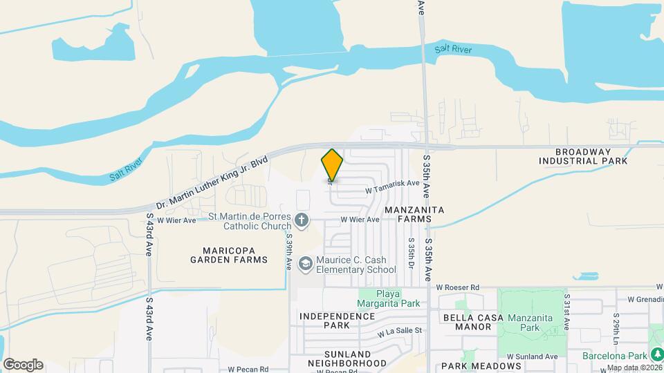 4653 S 38th Dr Map and Location Details