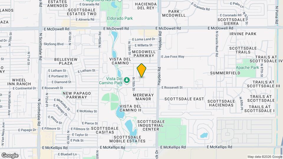 1031 N 78th Pl Map and Location Details