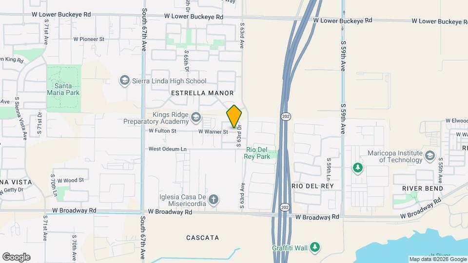 6324 W Warner St Map and Location Details