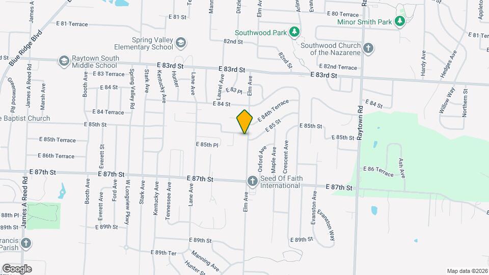 8500 Elm Ave Map and Location Details