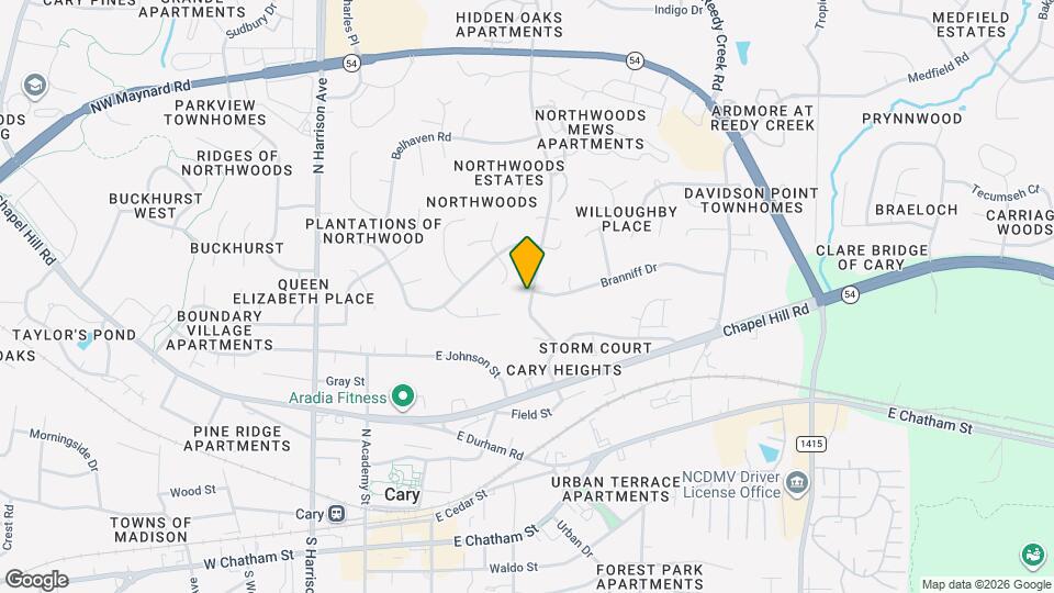 121 Gregory Dr Map and Location Details