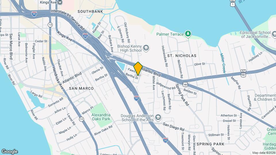 2317 Bertha St Map and Location Details