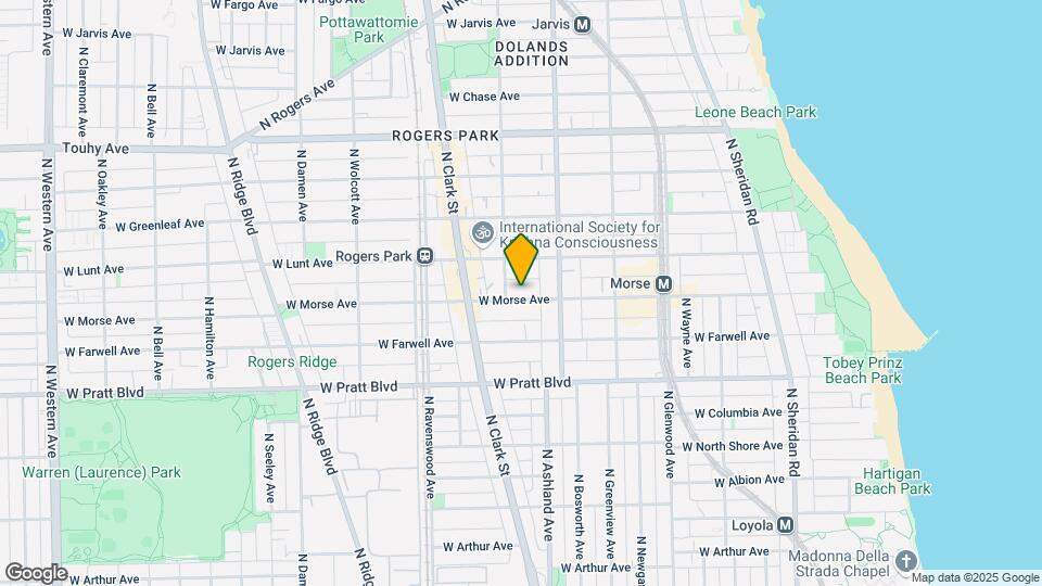 1638-1640 W Morse Ave Map and Location Details