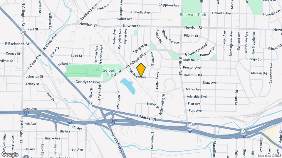 1384 Pondview Ave Map and Location Details