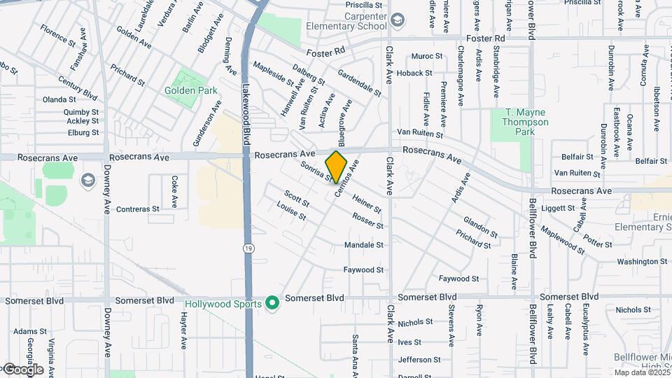 14509 Cerritos Ave Map and Location Details