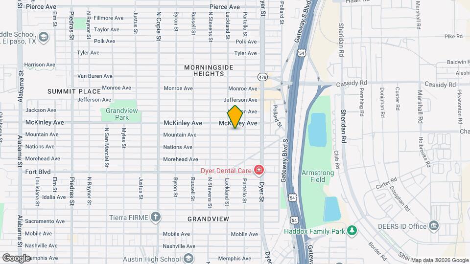 3815 Mountain Ave Map and Location Details