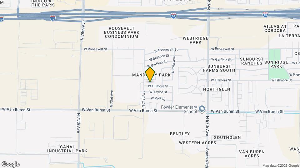 7038 W Fillmore St Map and Location Details