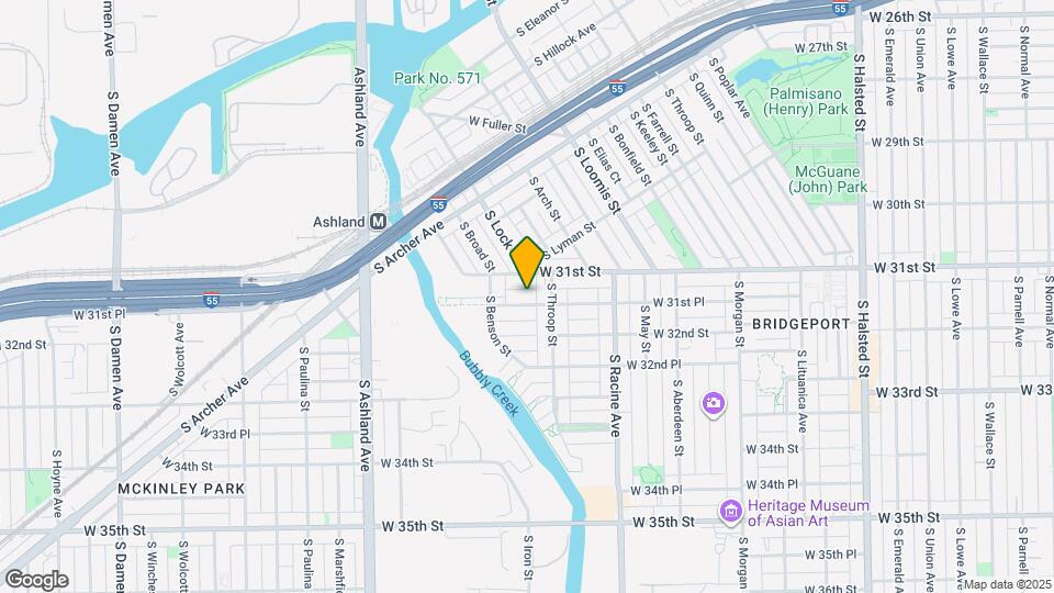 1322 W 31st Pl Map and Location Details