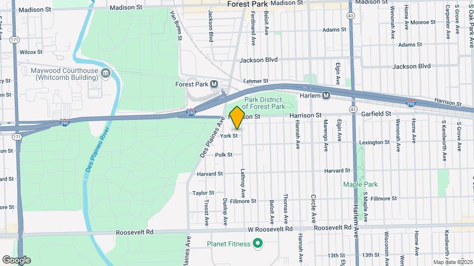 829 Lathrop Ave, Unit 2 Map and Location Details