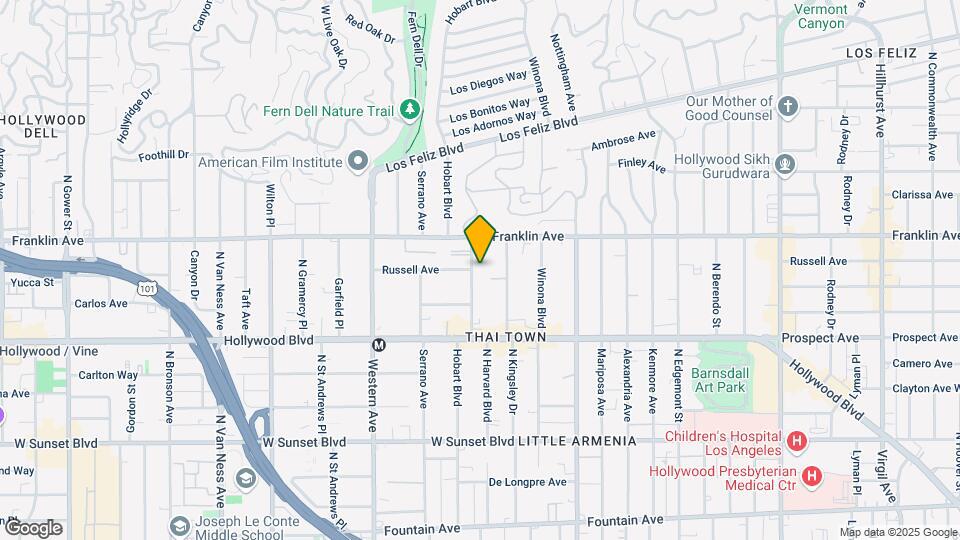 1806 N Harvard Blvd Mapa y Detalles de la Ubicación