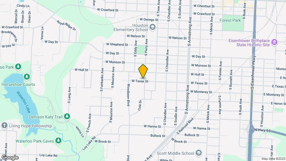 1205 W Texas St Map and Location Details
