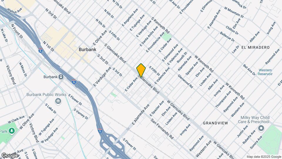 715 S Glenoaks Blvd Map and Location Details