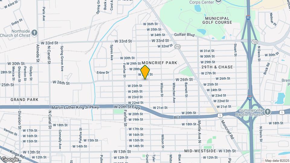 1622 W 26th St Map and Location Details