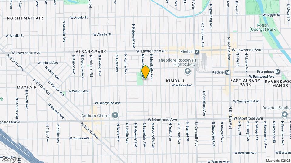 4615 N Lawndale Ave Map and Location Details