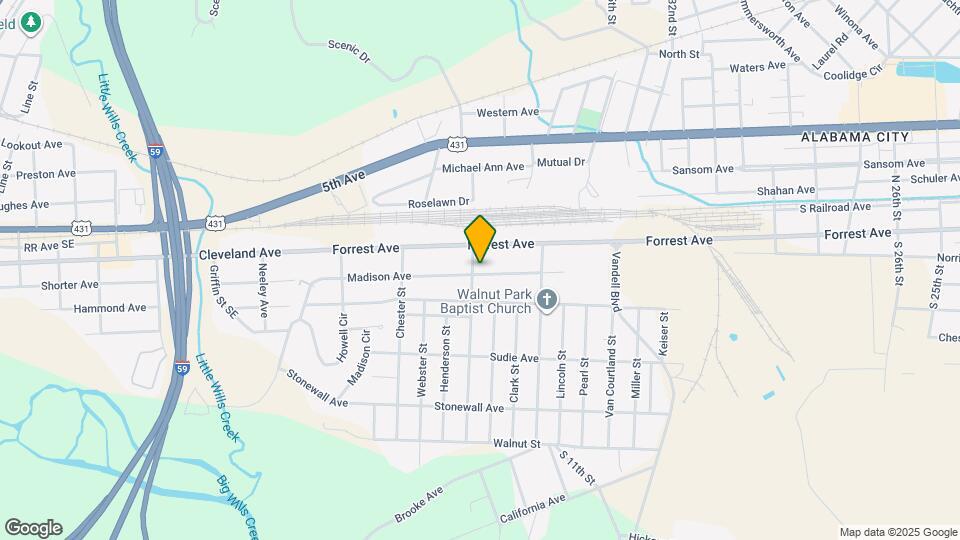 3331 Madison Ave Map and Location Details