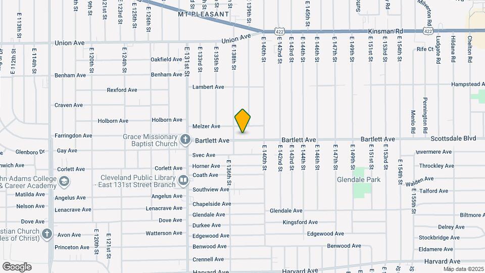 13817 Bartlett Ave Map and Location Details