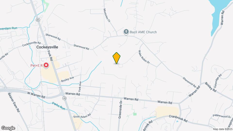 10600 PARTRIDGE Ln Map and Location Details