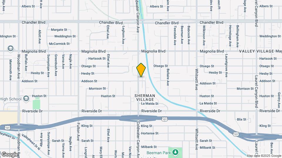 5000 Coldwater Canyon Ave Map and Location Details