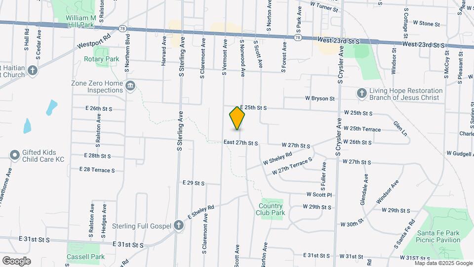 2614 S Norwood Ave Map and Location Details