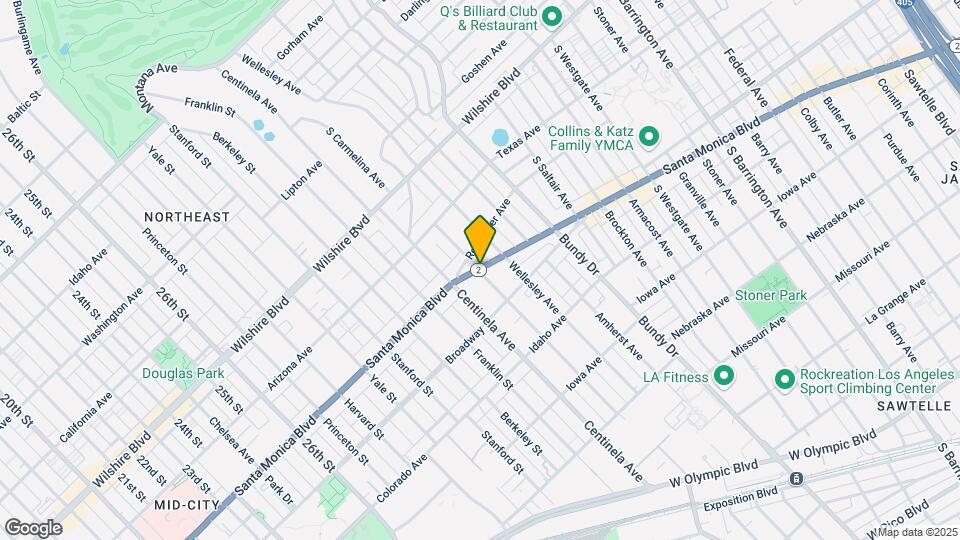 1354 S Carmelina Ave-Unit -205 Map and Location Details