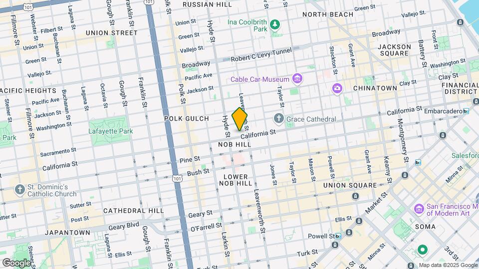 1332 California St Map and Location Details