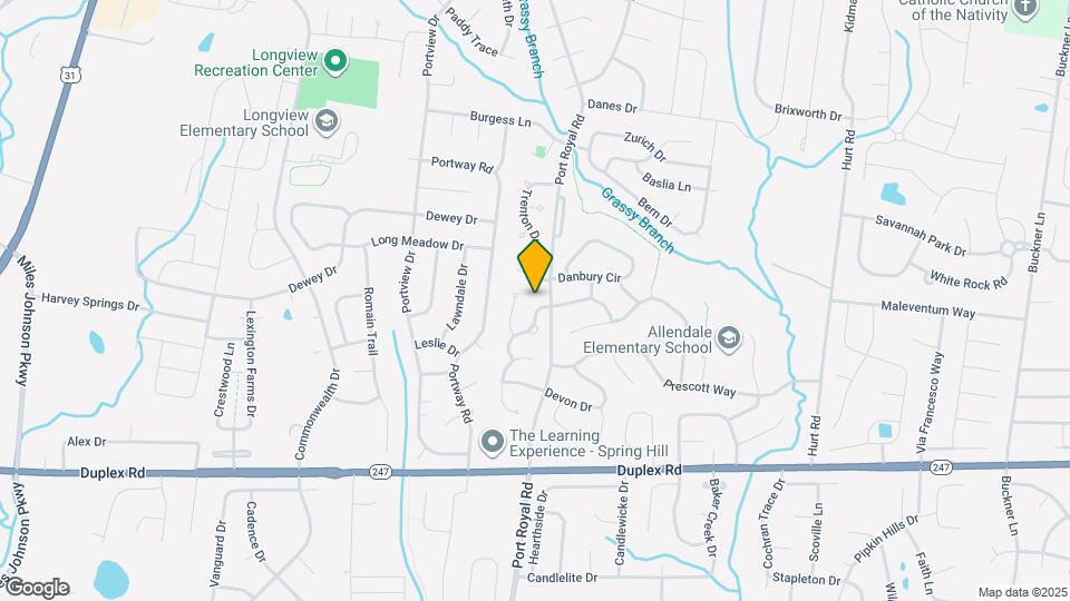 1734 Dryden Dr Mapa y Detalles de la Ubicación