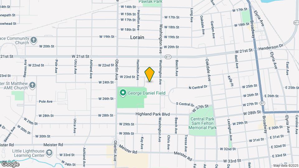 1025 W 23rd St Map and Location Details
