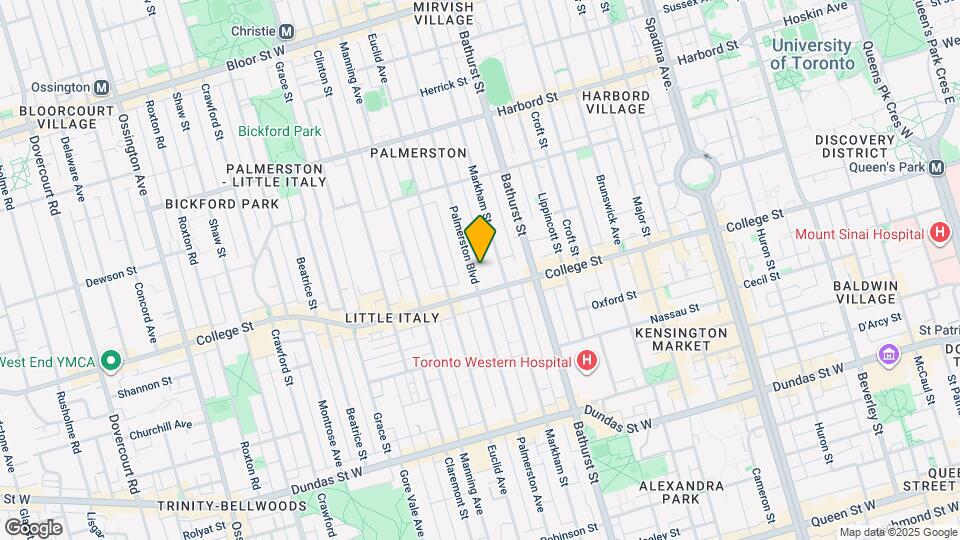 321 Palmerston Blvd Map and Location Details