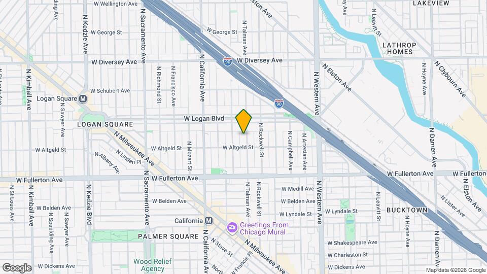 2520 N Talman Ave Map and Location Details