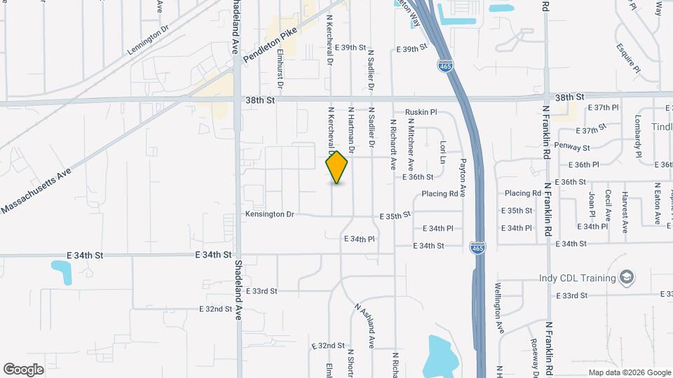 3635 N Kercheval Dr Map and Location Details