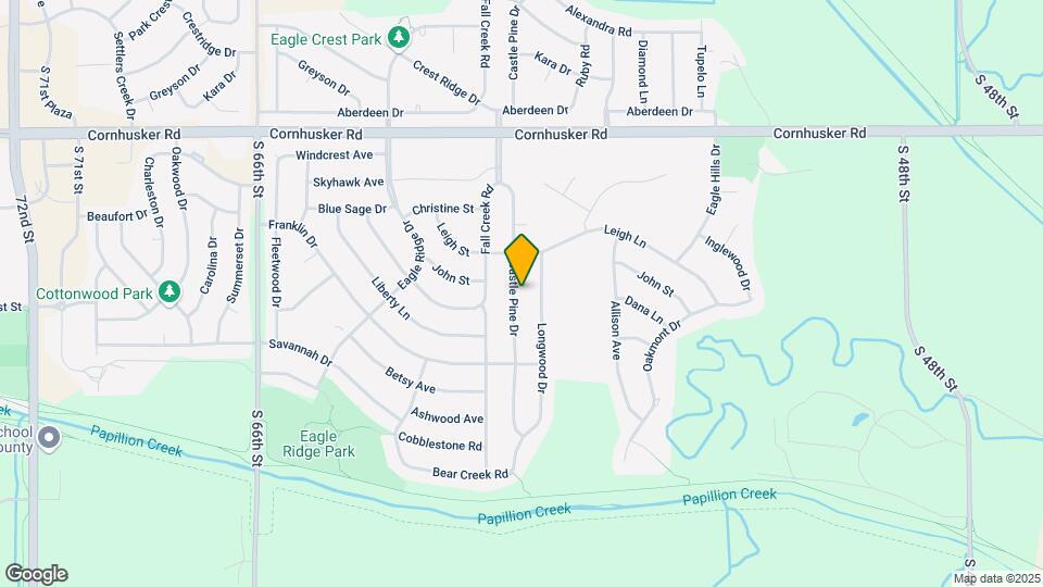 301 Castle Pine Dr Map and Location Details