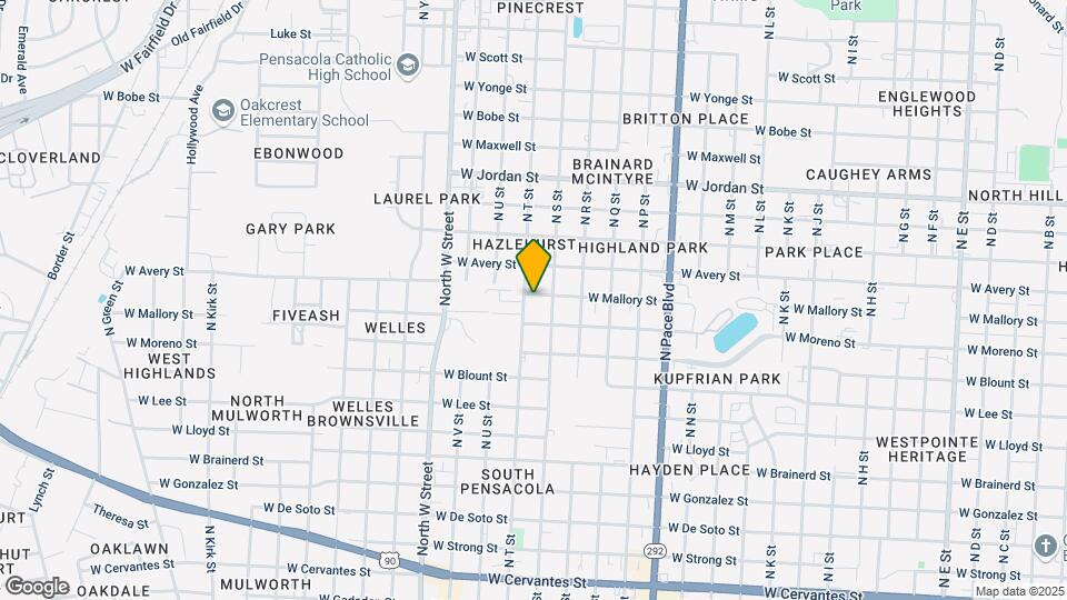 2515 W Mallory St Map and Location Details
