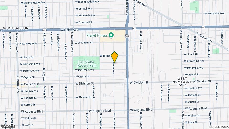 1319-1323 N Lamon Ave Mapa y Detalles de la Ubicación