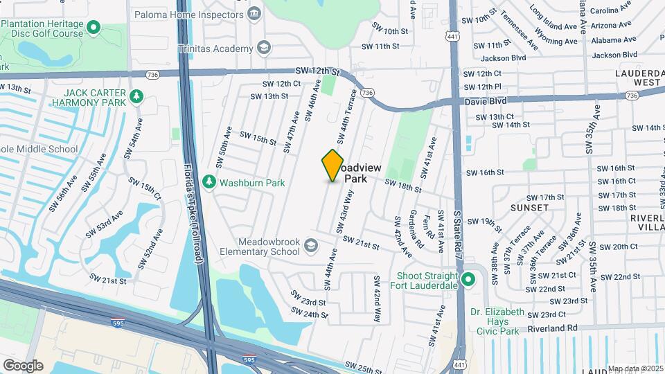 1782 SW 44th Terrace Map and Location Details