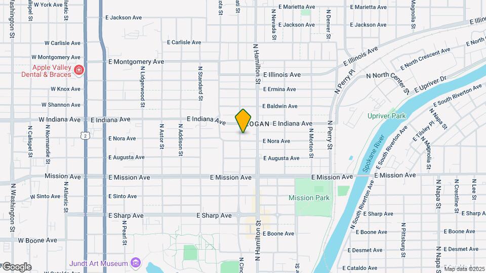 803 E Nora Ave Mapa y Detalles de la Ubicación