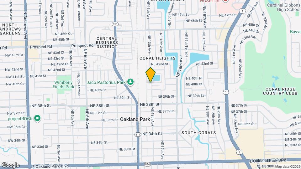 1299 NE 40th Ct Map and Location Details