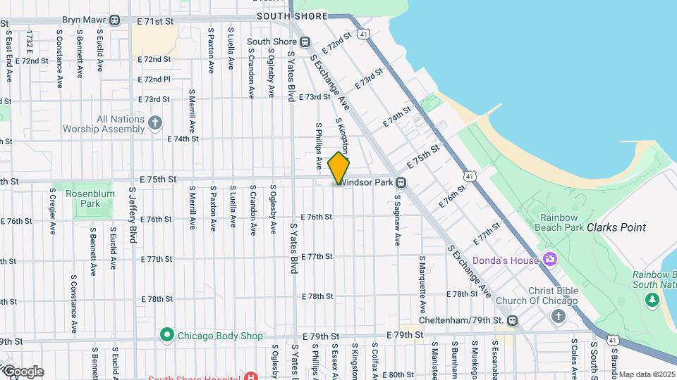 7519 S Essex Ave Mapa y Detalles de la Ubicación