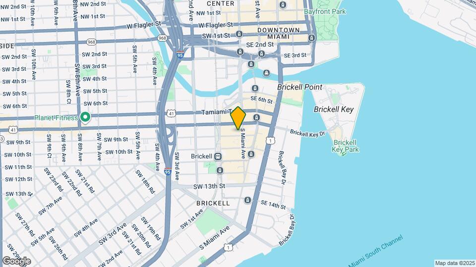 45 SW 9th St, Unit 2207 Map and Location Details