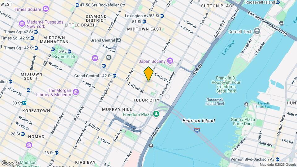 303 E 43rd St Map and Location Details