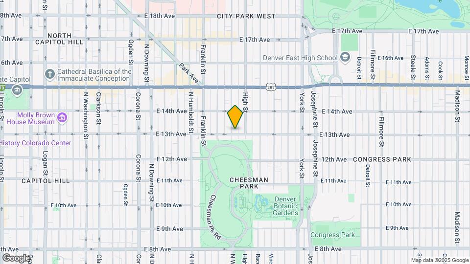 1302 Williams St Map and Location Details